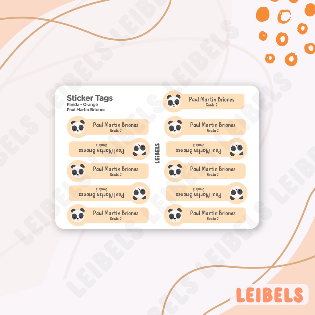 Back to School Personalized Sticker Name Sticker Tags Sticker Label ...
