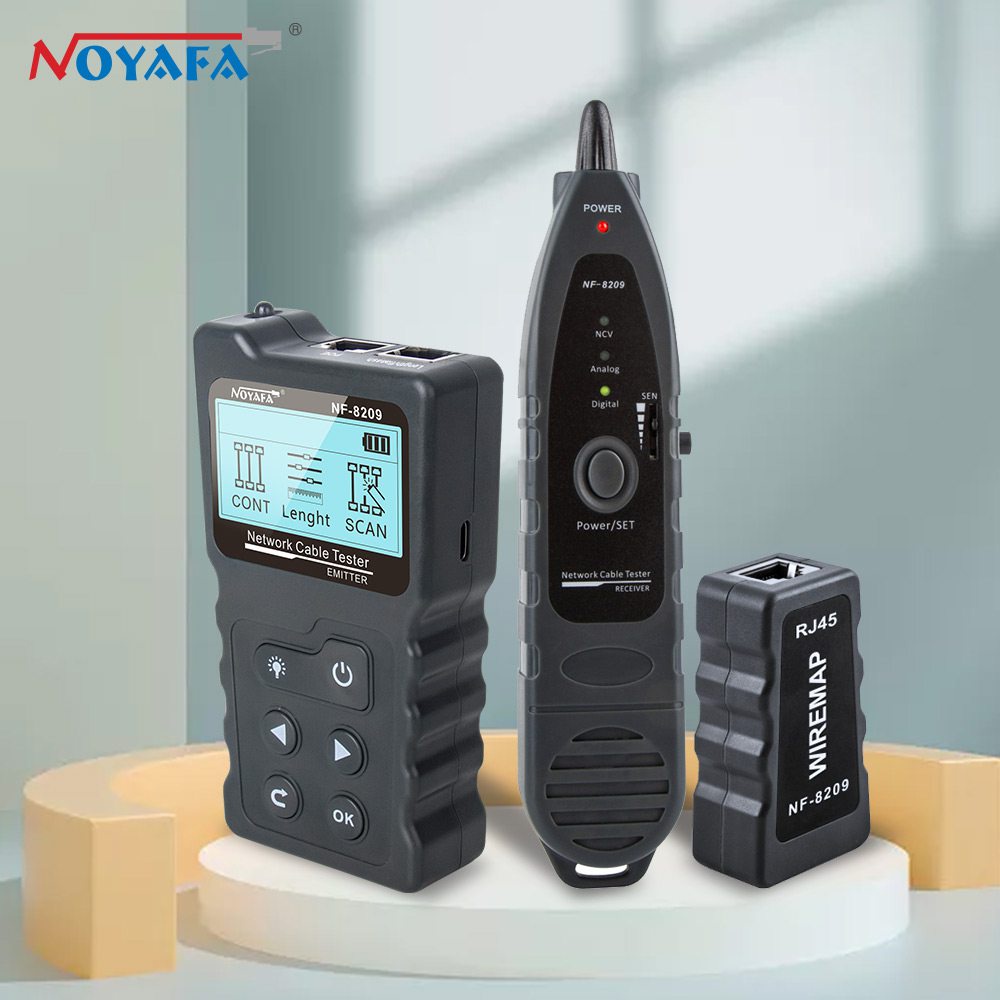 ⁂NOYAFA NEW Chargeable NF8209 Cable Tracker Lan Display Measure Tester
