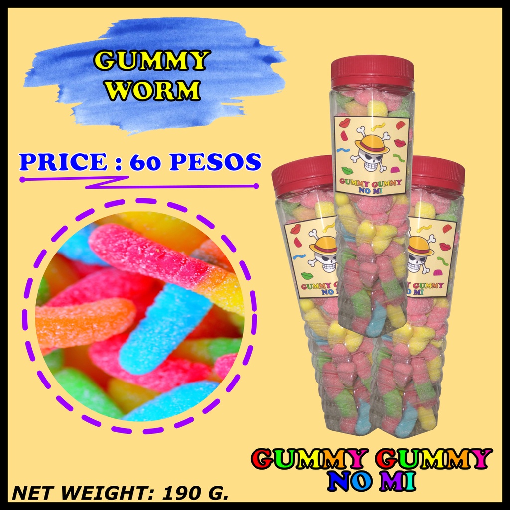 Gummy Worms in a Bottle (190g) | Shopee Philippines