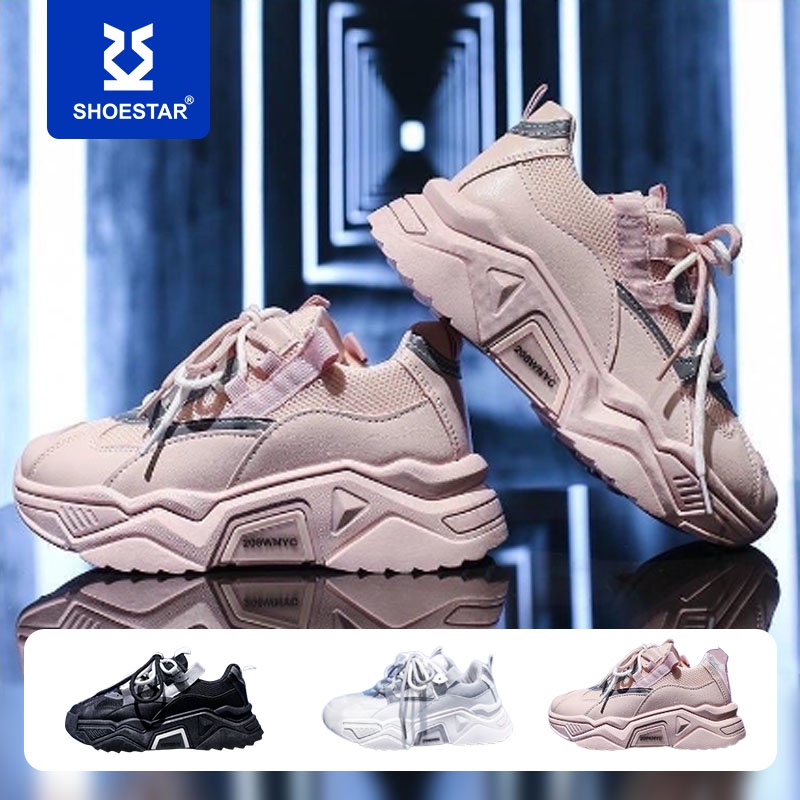 Korean fashion Luminous high cut rubber shoes for women (ADD ONE SIZE