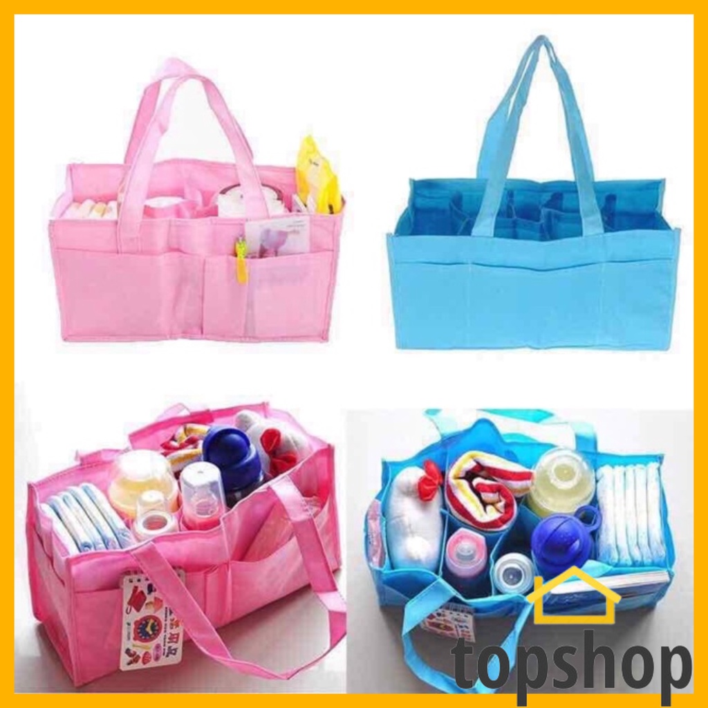 Baby Tote Diaper Bag Organizer 7 Spaces Separate Bag Nappy