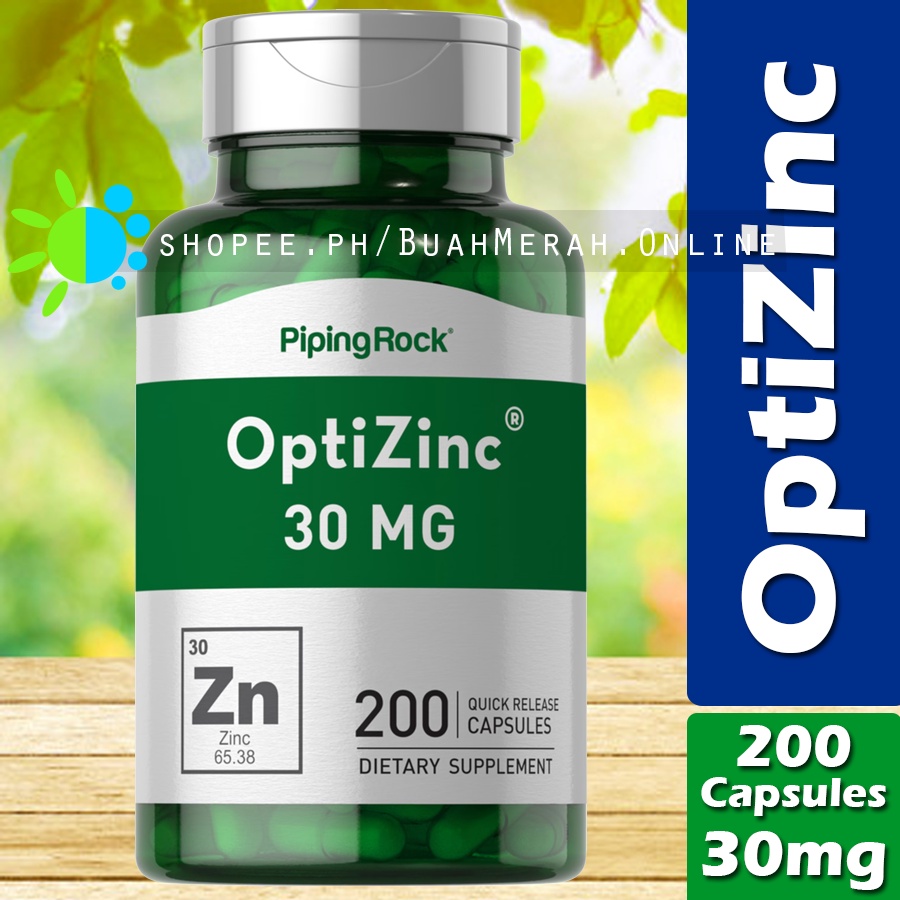 OPTIZINC 30mg x 200 Capsules Zinc Methionine Sulfate Complex + Copper