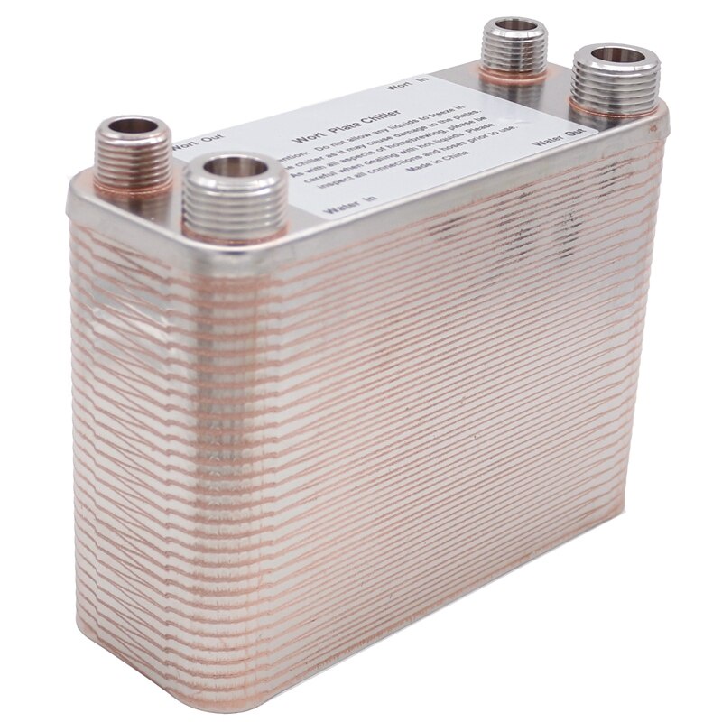 _tuW Homebrew Beer 60 plates wort chiller 1/2"NPT by Garden Hose plate