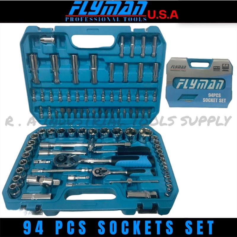 Flyman tools made in usa 94pcs sockets set Shopee Philippines