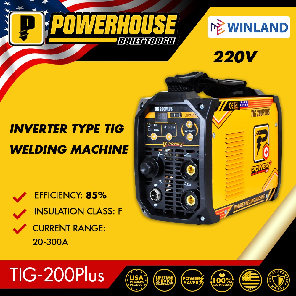 Powerhouse by Winland TIG200Plus Power+ Inverter Type Tig Welding