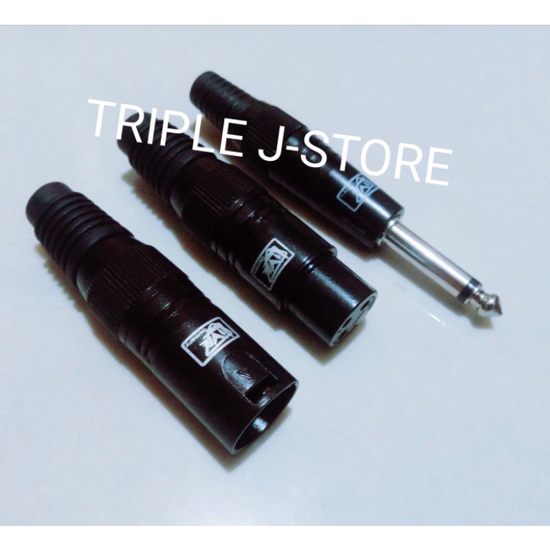 XLR male female/PL mono original live audio plug | Shopee Philippines