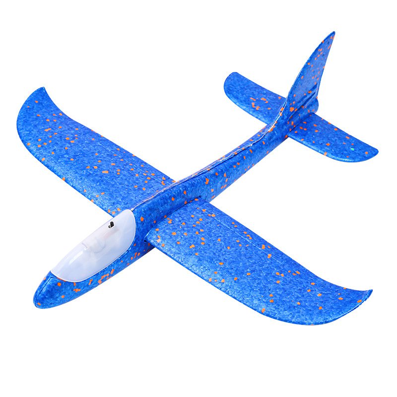 HLC498 Big Foam Plane Glider Toys Hand Throw Roundabout Airplane Light ...