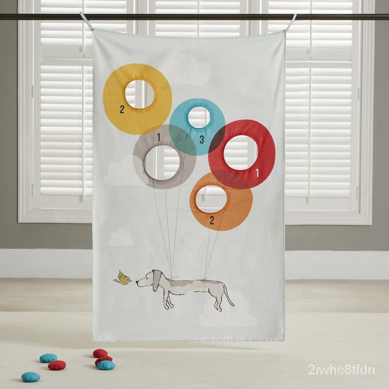 Asweets Kids Indoor Bean Bag Toss Game Doorway Curtain Theatre Play