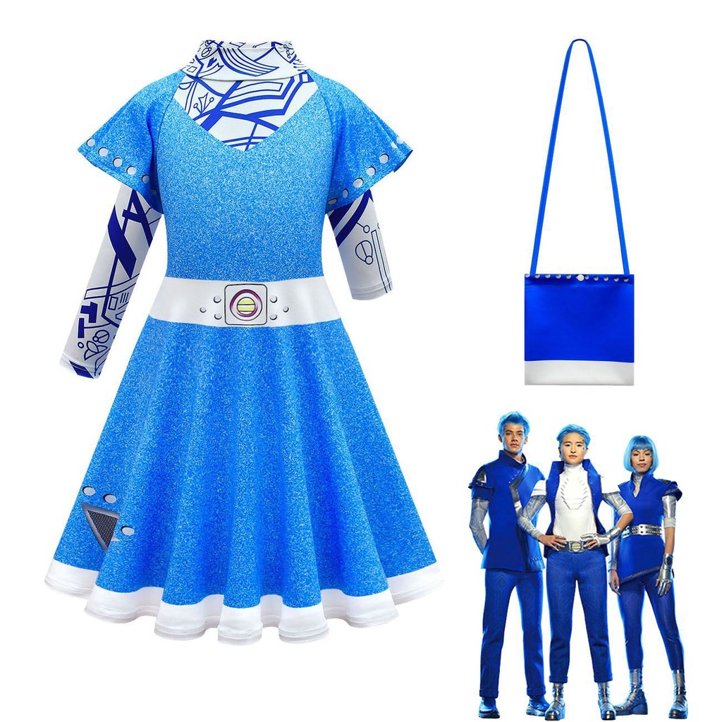 Fashion Zombie 3 Addison Alien Cosplay Cheerleader Girls Princess Dress