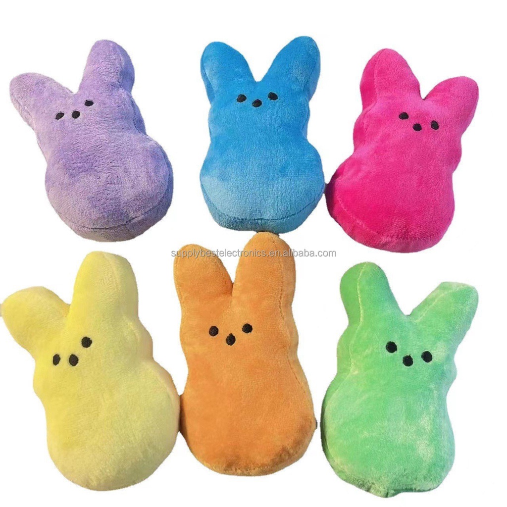 15cm Bunny Rabbit Easter Peep Bunny Plush Peeps Plush Toys 6 Colors