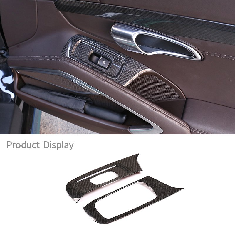 For Porsche 911 718 2013-2021 Real Carbon Fiber Accessory Protective ...