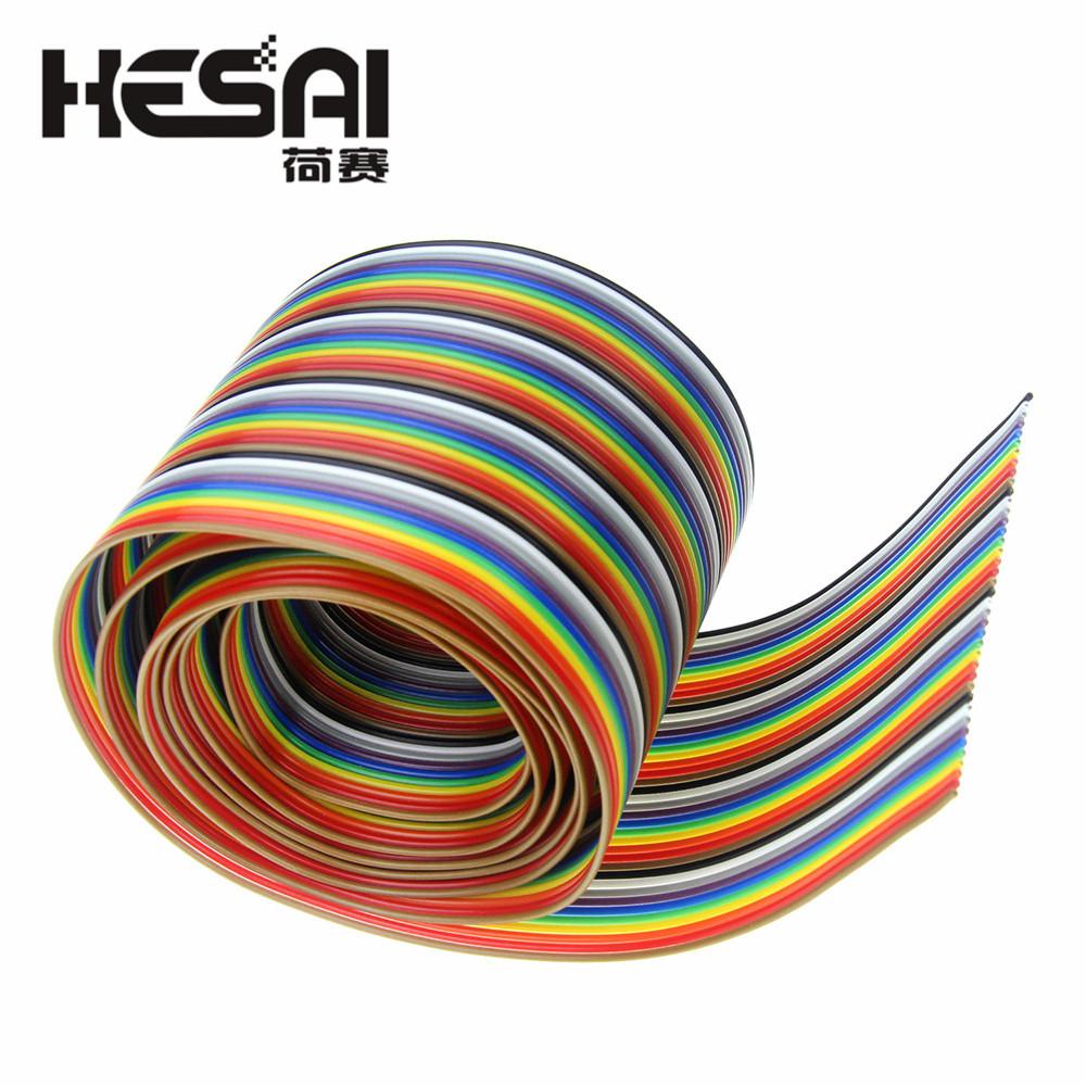 Ribbon Cable 20 WAY Flat Color Rainbow Ribbon Cable Wire Rainbow Cable ...