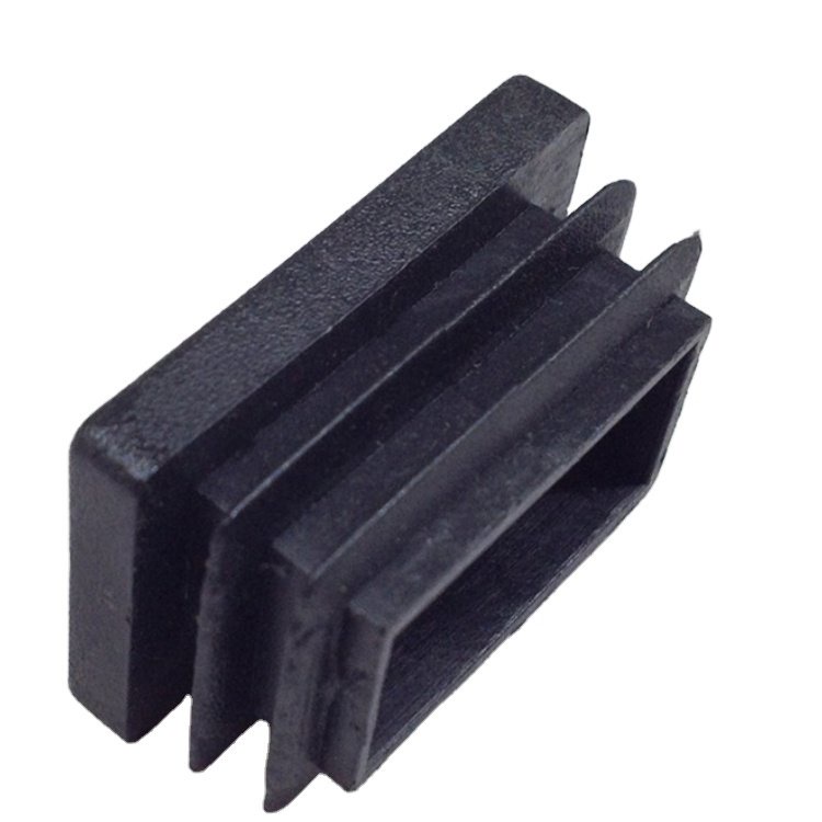 Plastic molding profile end plugs, square tubing pipes caps, plastic