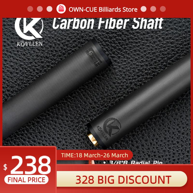KONLLEN Carbon Energy Full Carbon Fiber Pool Cue Single Shaft 12.5/12