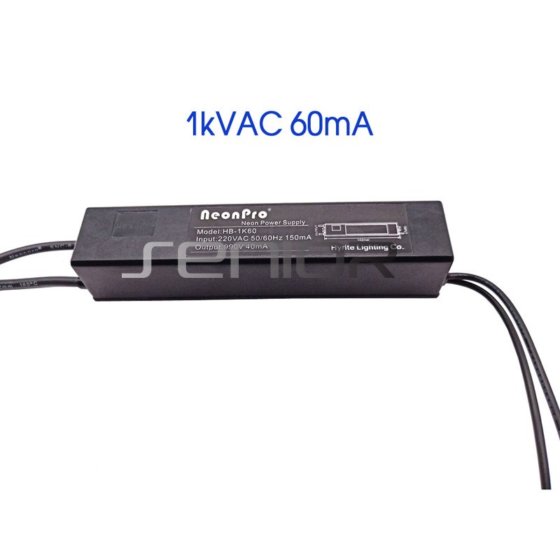 High Brightness Neon Sign Transformer 990V40mA Power Supply Neon Light