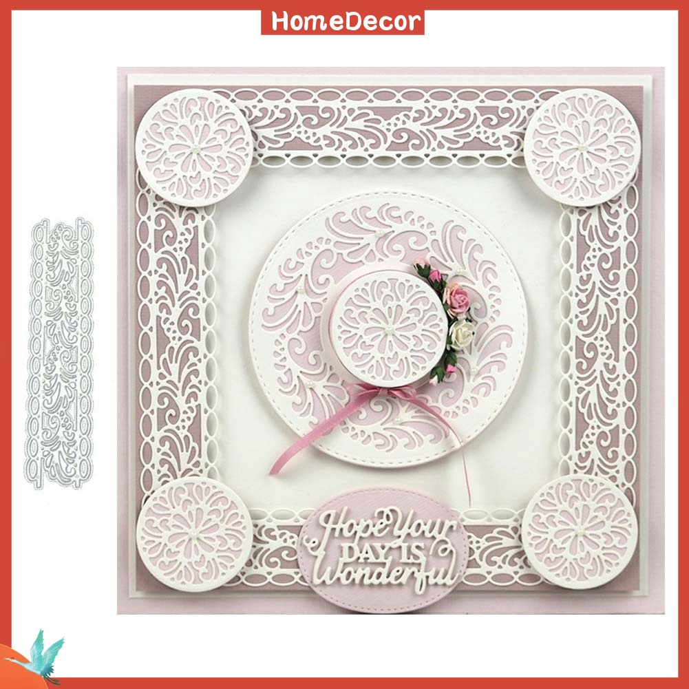 Lace Decoration Metal Cutting Dies DIY Scrapbook Paper Cards Making ...