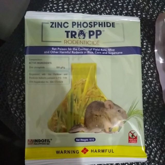 Rat kill Zinc phosphide rodenticide 10g Shopee Philippines