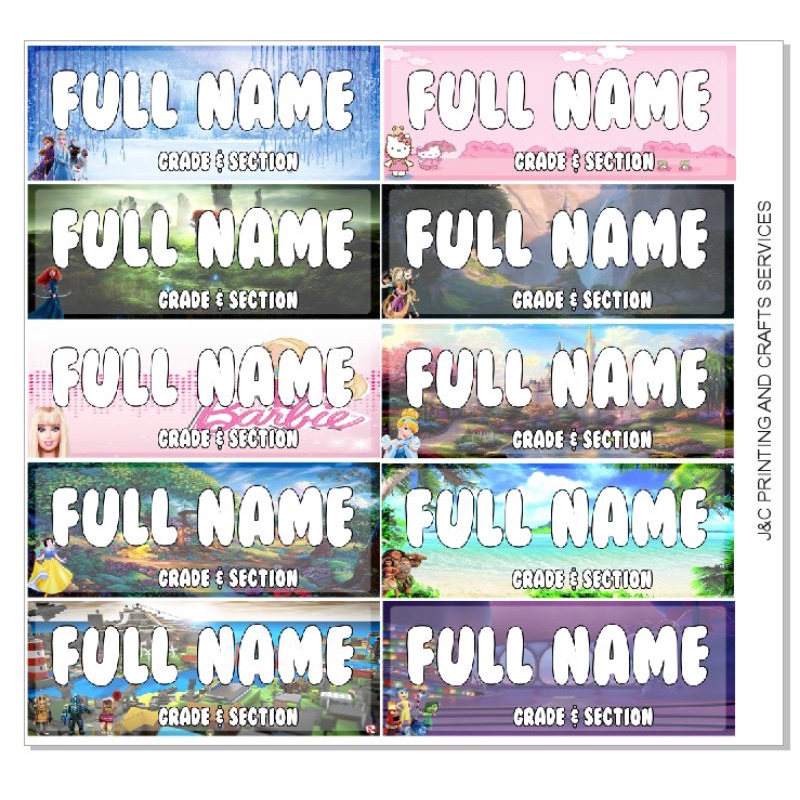 Customized Laminated Name Tag | Shopee Philippines