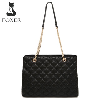 FOXER Female Monogram Coin Packet PVC Leather Card Holder Women