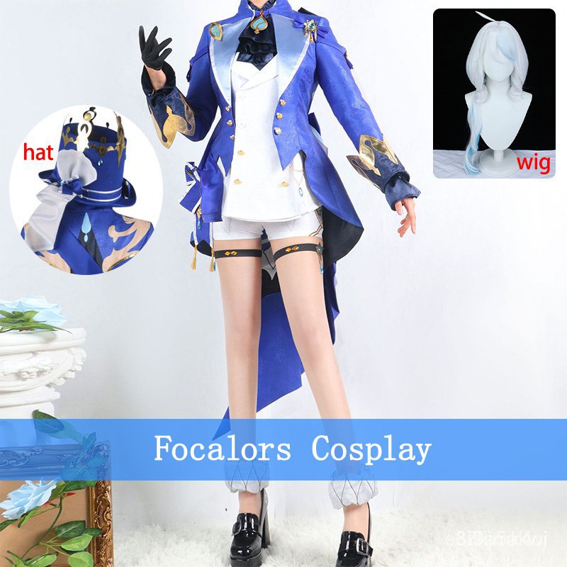 Focalors Cosplay Anime Genshin Impact Focalors Cosplay Costume Uniform ...