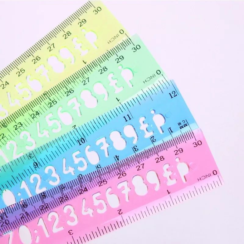 12inches Plastic ABC Ruler for Student Assorted Color | Shopee Philippines