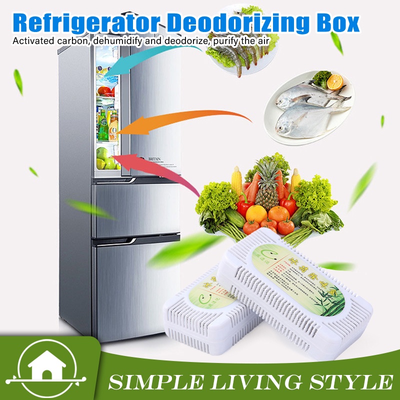 Refrigerator Deodorant Box Nano Mineral Crystal Activated Carbon ...
