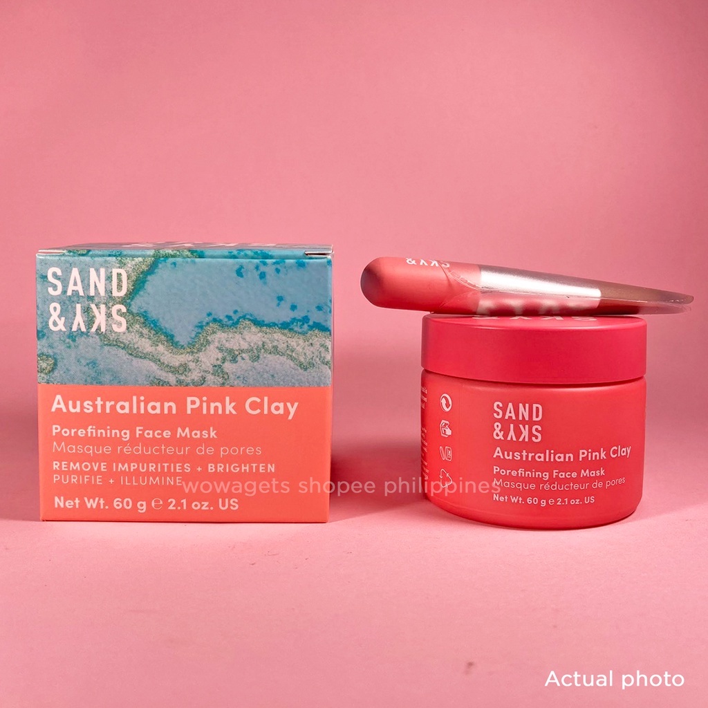 ₪sand And Sky Australian Pink Clay Porefining Face Mask Sand And Sky