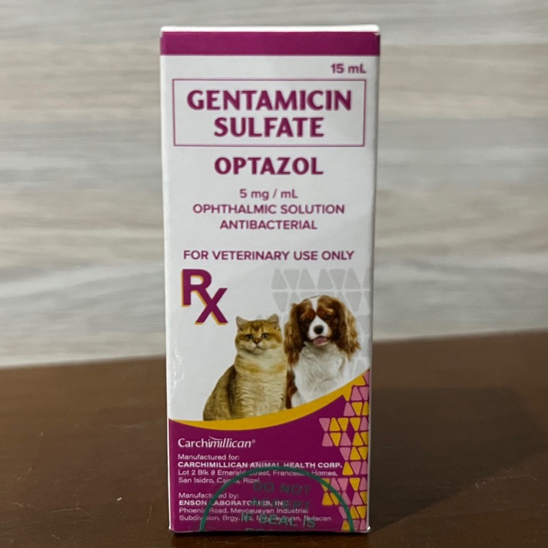 Optazol Eye Drops for Dogs and Cats Gentamicin Sulfate (Antibacterial