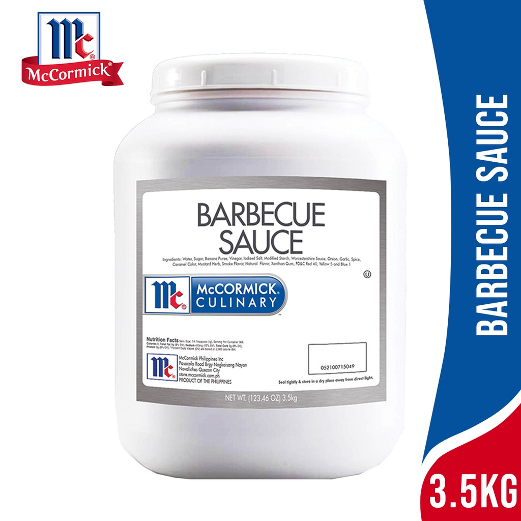 McCormick Barbecue Sauce 3.5kg / Gallon Shopee Philippines