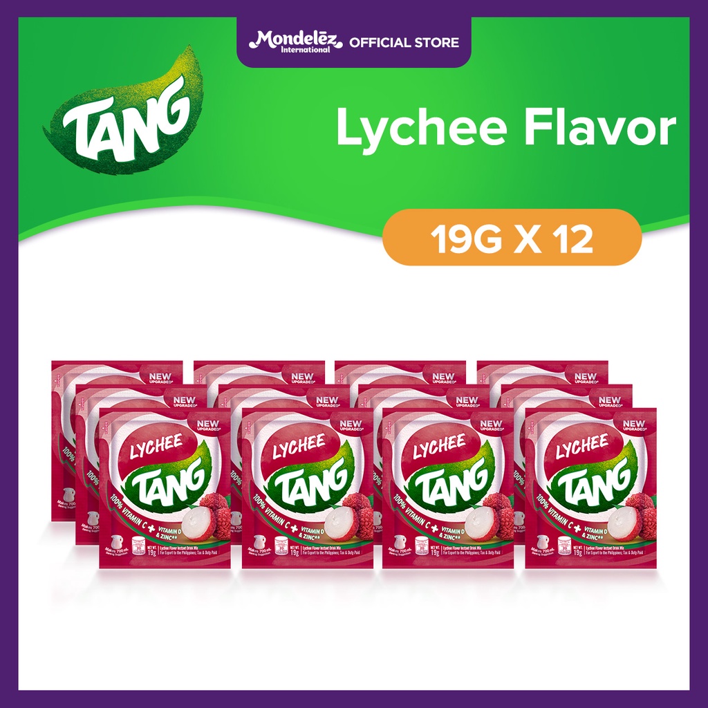 Tang Instant Drink Mix - Lychee Flavor 19g (Set of 12) | Shopee Philippines