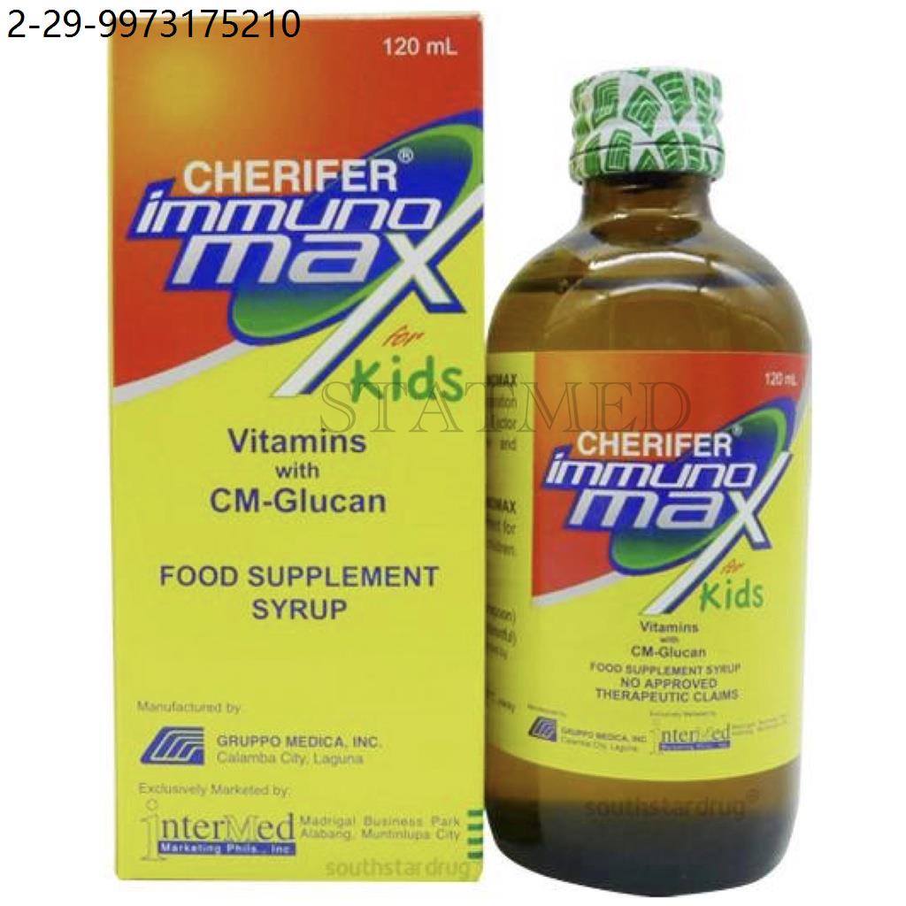 cherifer CHERIFER IMMUNOMAX FOR KIDS 120ML SYRUP [1 bottle] Expiration