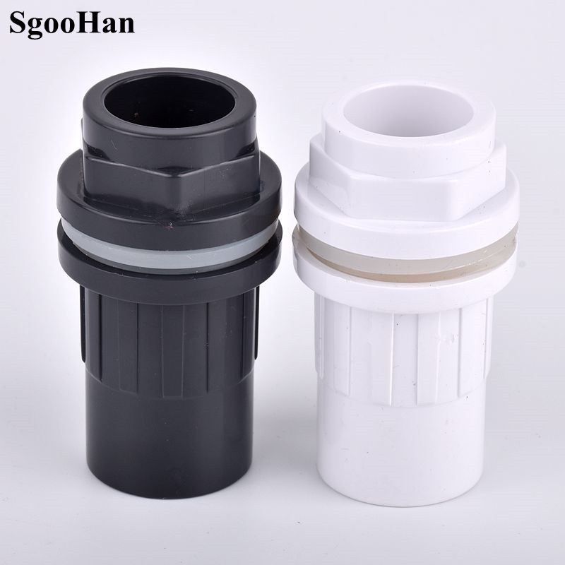 JVJT 1 Pc 20/25/32/40/50mm PVC Pipe Connectors Fish Tank Drain Pipe Joints Garden Irrigation
