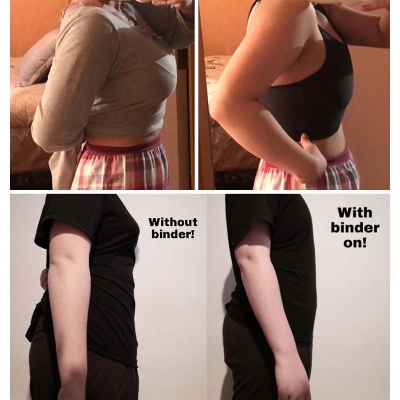 ♗Bestcorse XxXL 5XL Chest Binder For Big Boobs Women Men Lesbian Bar With Hook Trans Plus Size