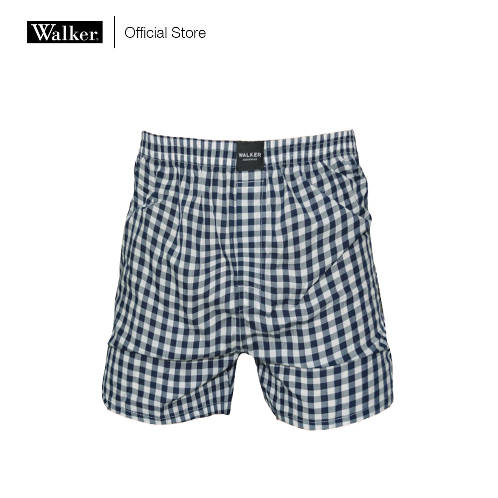 Walker Boxer Checkered Shorts Premium Cotton Comfort (Single Pack