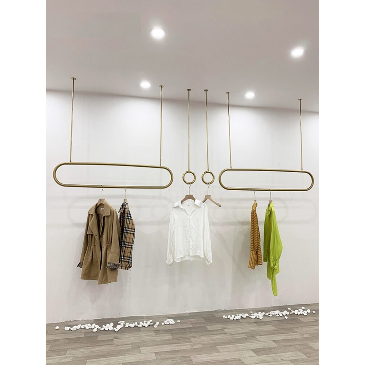 2oPJ 2022 Singapore Luxury Annular Clothing Store Display Rack Hanger