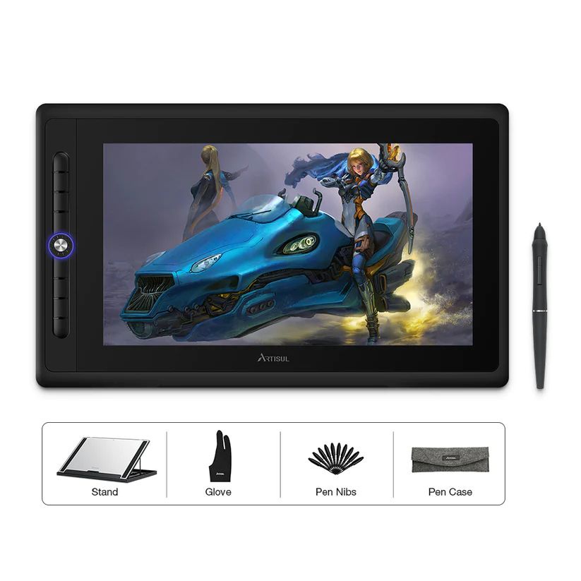 Artisul D16 Inches Graphic Tablet with Screen Pen Display, 8192 Levels  Pen Sensitivity with 60°Tilt Included Adjustable Stand - Main Image