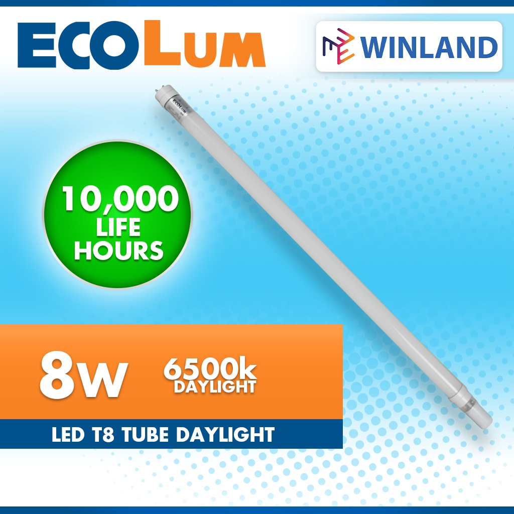 [7229]FIREFLY by Winland Ecolum Original 8watts LED T8 Tube Daylight