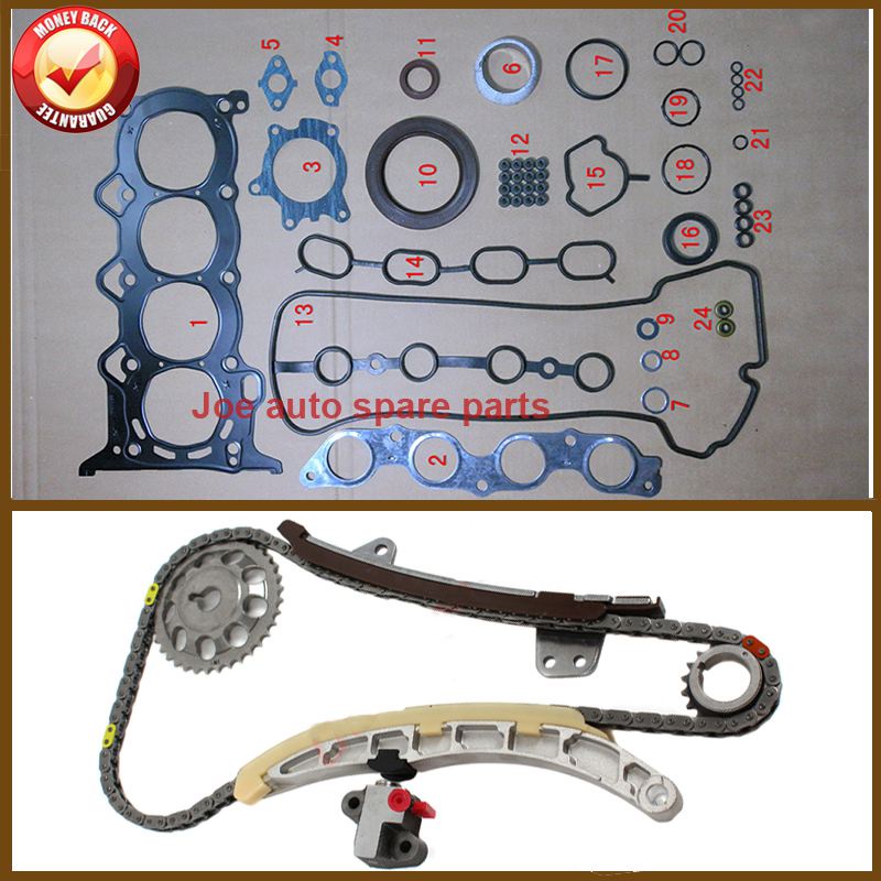 1NZ 1NZFE 1NZFXE Engine Full gasket set Timing Chain Tensioner Kit for
