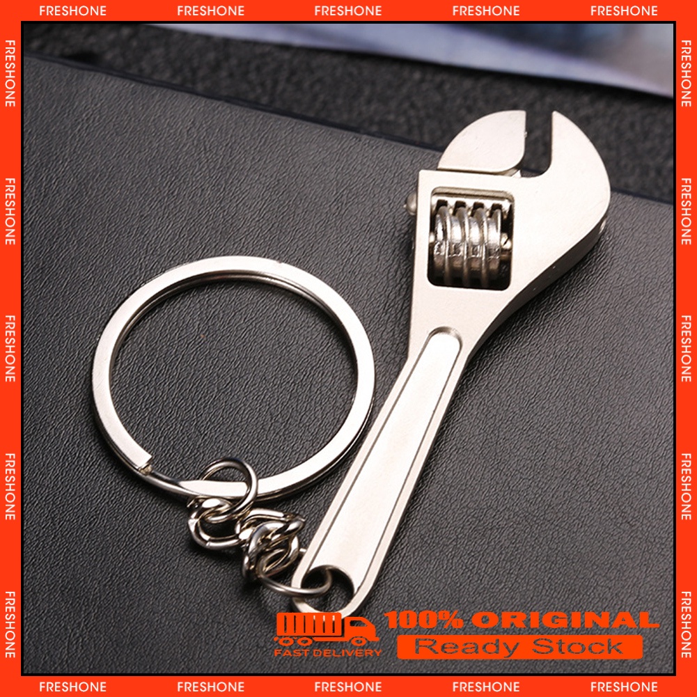 ♥mini Metal Adjustable Wrench Keychain Keyring Bag Hanging Shopee