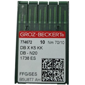 Groz-Beckert Dpx5 San 10 aghi per macchine da cucire industriali, 100 pezzi (8/60