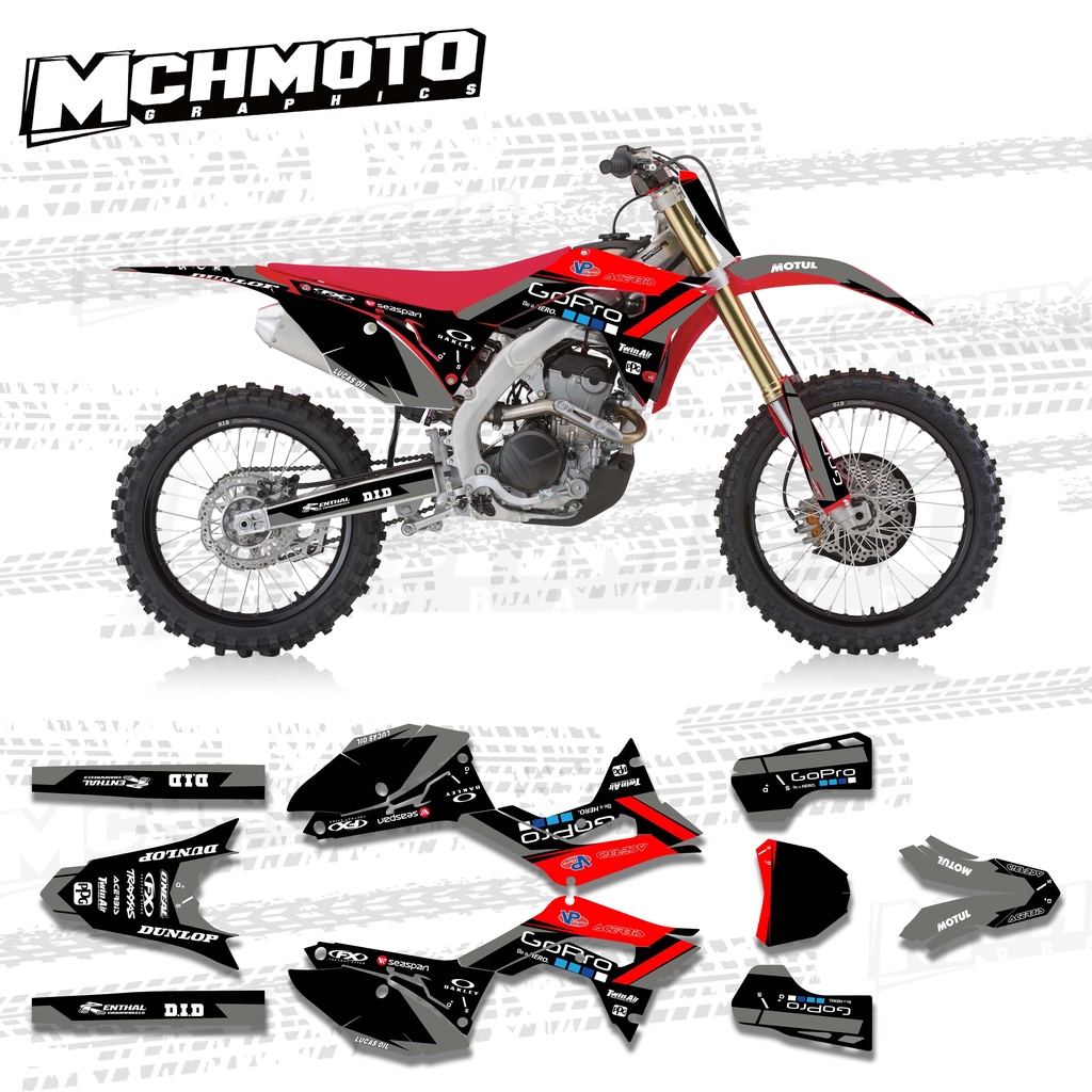 Create your own Motocross Honda CRF250 graphics yourself now