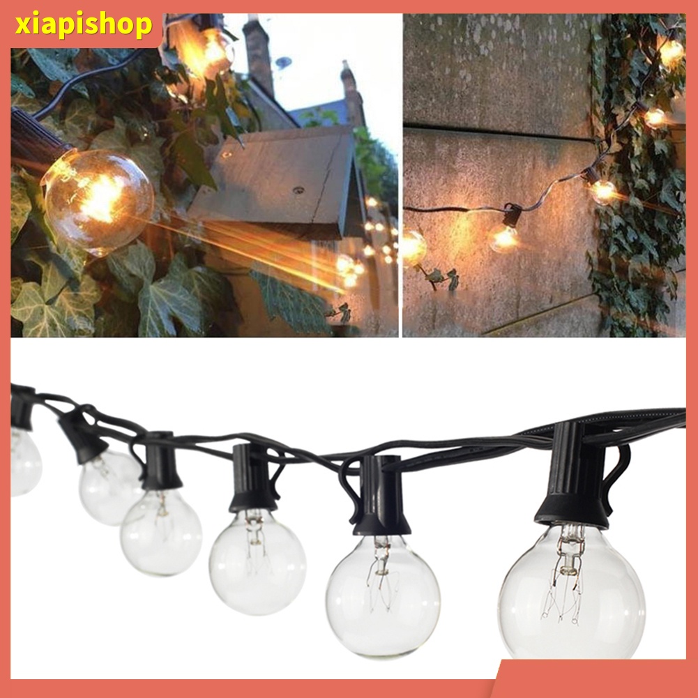 XIAPI+ 25 Bulbs LED String Light Waterproof Garden Holiday Party ...