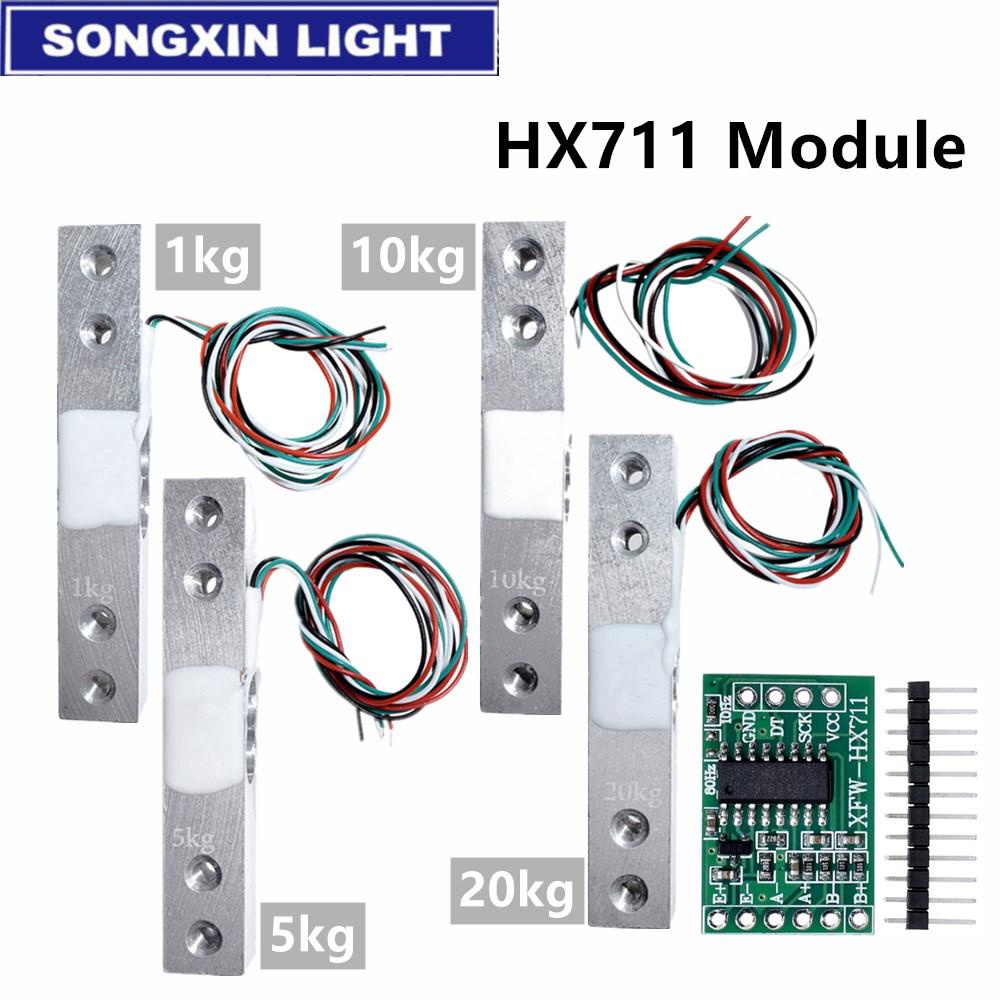 Load Cell 1KG 5KG 10KG 20KG HX711 AD Module Weight Sensor Electronic ...