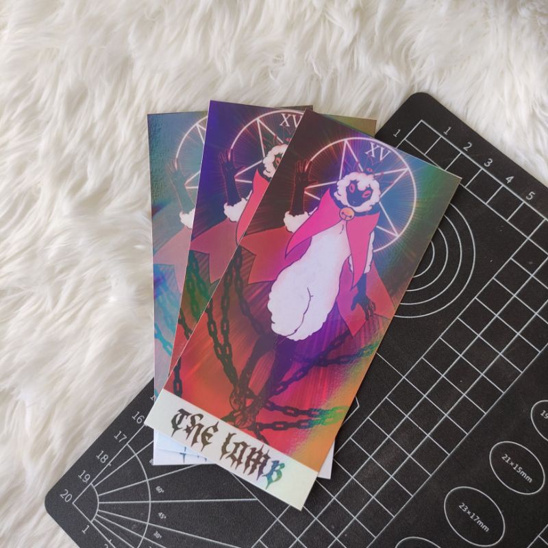 SUGARRUSHSATO Cult of the Lamb art print tarot card bookmark Shopee Philippines