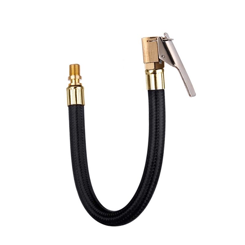 10/20/40/60cm Tire Inflator Hose Extension Tube Bike Car Tyre Locking