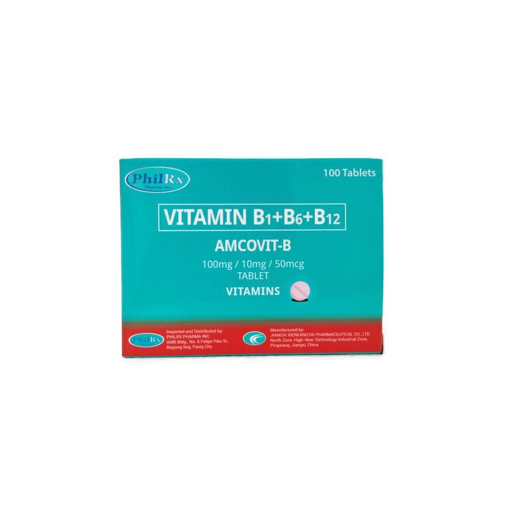 NEW AMCOVIT B Vitamin B Complex ( B1, B6 , B12 ) 100mg/10mg/50mcg