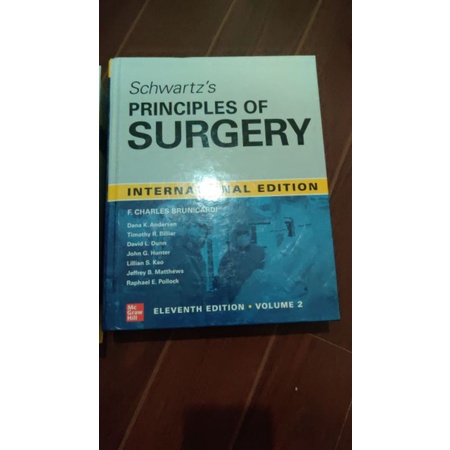 SCHWARTZ'S PRINCIPLES OF SURGERY 2-volume Set 11th Edition ( Colour ...