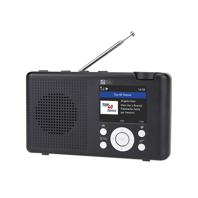Ocean Digital WR-23F Radio Internet Portable 2,4 Inch Couleur LCD ...