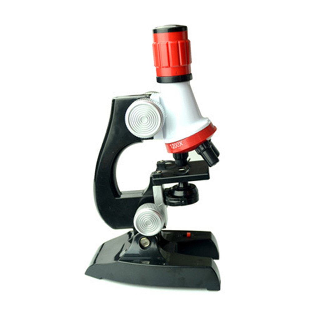 Biology Microscope Kit Lab LED Home School Science Educational Toy Gift