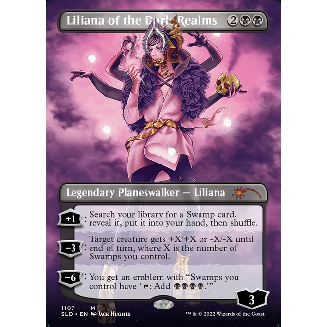 MTG Proxy Card - Liliana of the Dark Realms | Secret Lair Drop (SLD) | Shopee Philippines